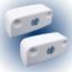 PAR DE CONECTORES PARA MUEBLES 40.0110N BLANCO