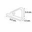 SUJETA MANTELES PLASTICO BCO 4UDS C/D BRINOX.