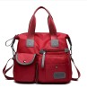 Bolsa Mujer Impermeable Nylon Tote Crossbody Bandolera Rojo