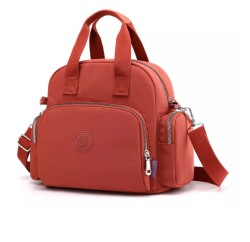 Bolso Mujer Moda Impermeable Carga Usb Portátil Dama Rojo