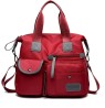 Bolsa Mujer Impermeable Viaje Nylon Tote Crossbody Bandolera Rojo