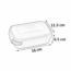 RECIPIENTE ULTRA mas LATCH 2.5 TAZA RECTANGULAR STERILITE.