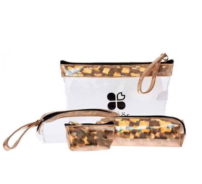 Set 4 Cosmetiquera Lover Oro 9494-1