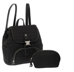 Lover Paquete Bolsa Backpack Cosmetiquera Negro 9548-1PAQ