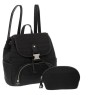 Lover Paquete Bolsa Backpack Cosmetiquera Negro 9548-1PAQ