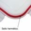 RECIPIENTE ULTRA LATCH 5.3 TAZA RECTANGULAR STERILITE.