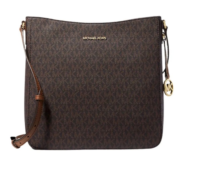 Bolsa Bandolera de Piel Michael Kors con Monograma Marrón