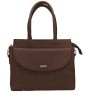 Bolsa en Piel Vacuno Cincelada Fana Francis Chocolate