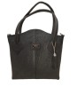Bolsa en Piel Vacuno Cincelada Fana Penélope Negro
