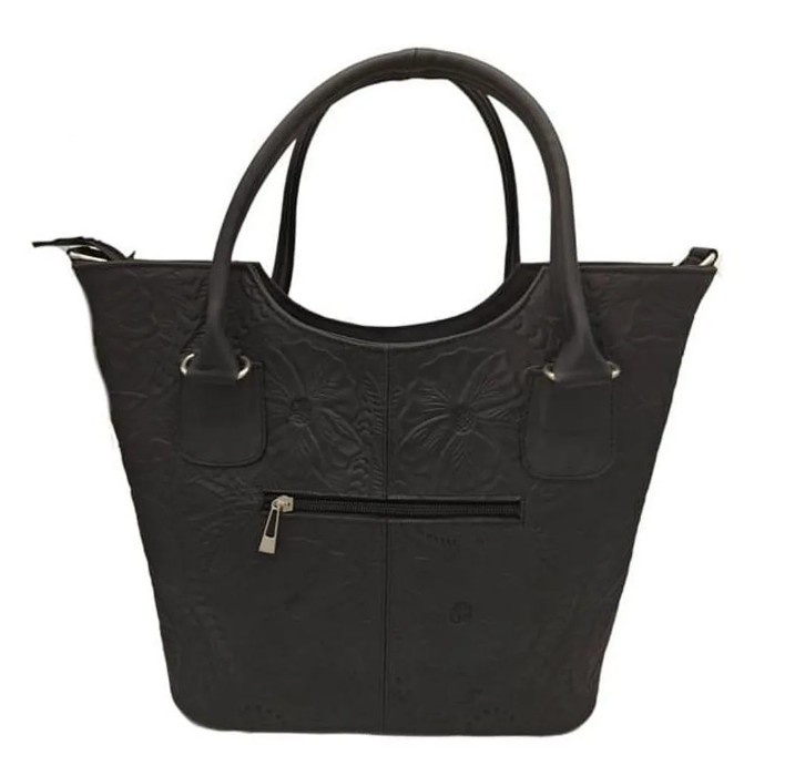 Bolsa en Piel Vacuno Cincelada Fana Wendy Café