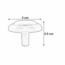 BOTON LATON BRILLANTE C-PLASTICO BLANCO FINCSA.