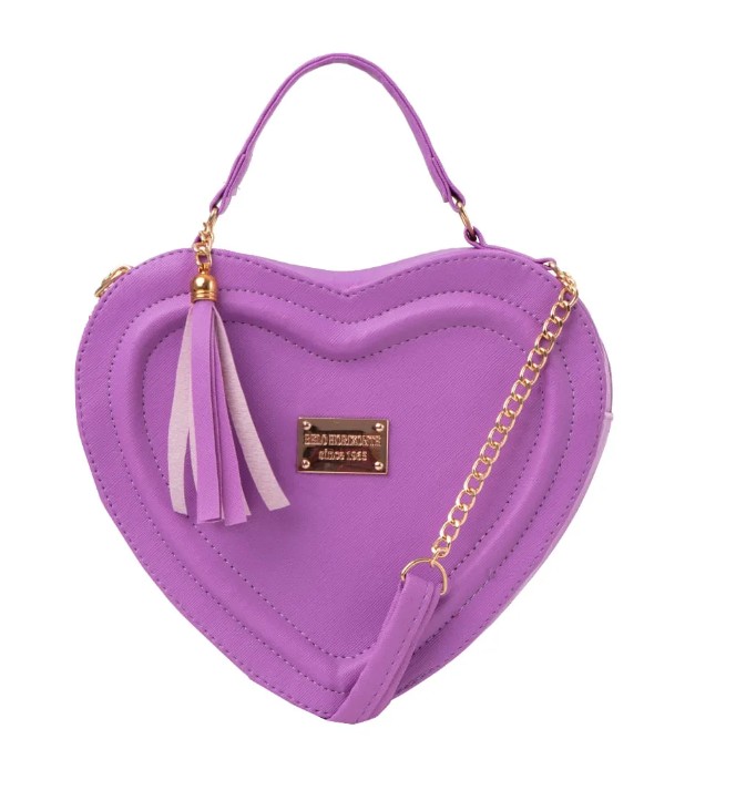 Bolsa Fana Corazon Color Lavanda Fashions