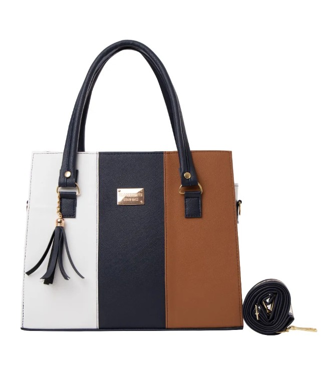 Bolsa Fana Irem Color Marino/Camel Moderna
