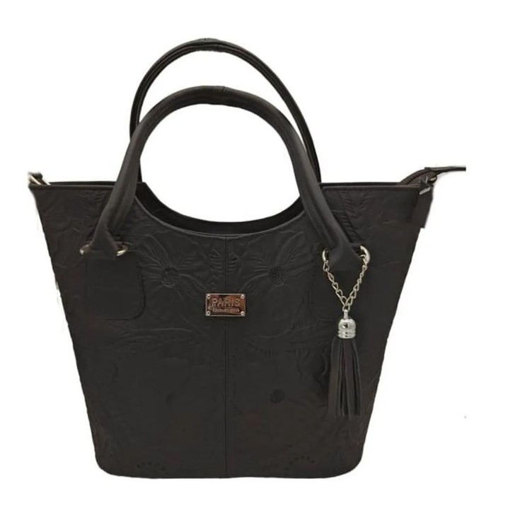 Bolsa en Piel Vacuno Cincelada Fana Wendy Chocolate