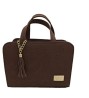 Bolsa en Piel Vacuno Cincelada Fana Patricia Chocolate