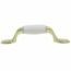 JALADERA LATON BRILLANTE CON PLASTICO BLANCO FINCSA.