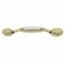 JALADERA LATON BRILLANTE CON PLASTICO BLANCO FINCSA.
