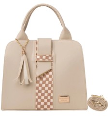 Bolsa Fana Malu Color Beige Elegante