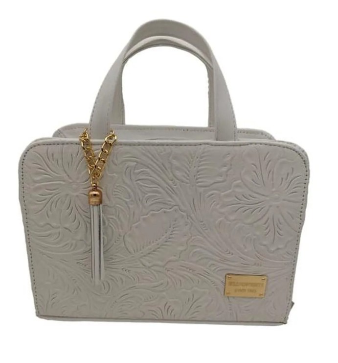 Bolsa en Piel Vacuno Cincelada Fana Patricia Blanco