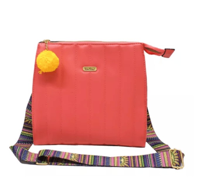 Tote Lulu Con Correa Larga Para Dama Rosa