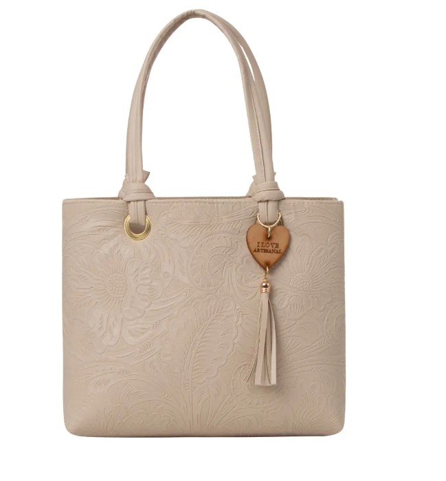Bolsa Fana Kara Color Beige Bonita