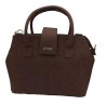 Bolsa en Piel Vacuno Cincelada Fana Marbella Chocolate