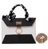 Bolsa Fana Minerva Color Blanco/Negro Premium