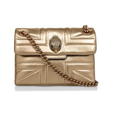 BOLSA KURT GEIGER MINI DORADA LOGO INGLATERRA 9483061109