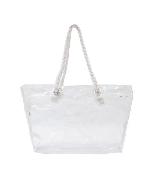 Bolsa de playa transparente blanco
