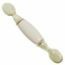 JALADERA LATON BRILLANTE CON CERAMICA ALMENDRA FINCSA.