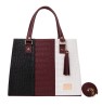 Bolsa Fana Irma Color Vino / Negro Sensacional