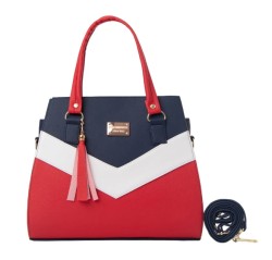 Bolsa Fana Nadia Color Rojo / Azul Juvenil
