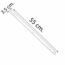 CORREDERA PARA CAJON BLANCO 55 CMS.