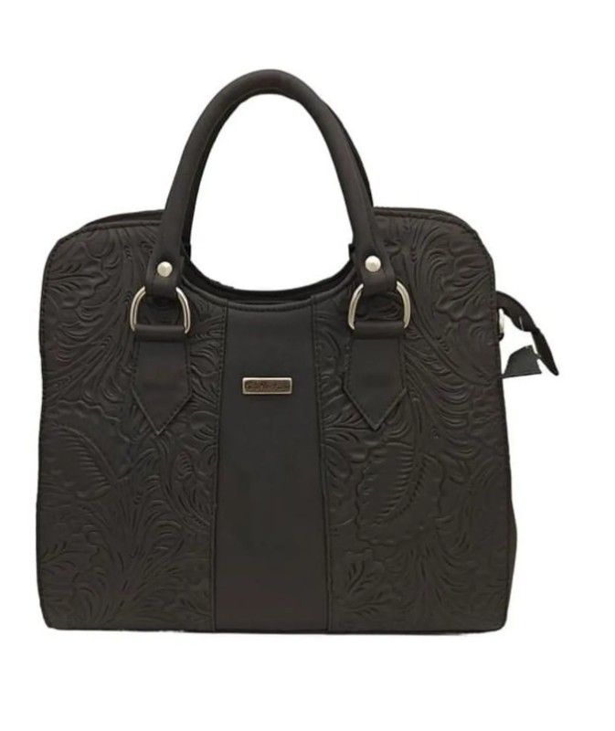 Bolsa en Piel Vacuno Cincelada Fana Thaliss Chocolate