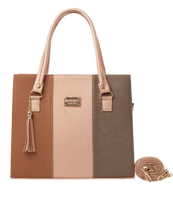 Bolsa Fana Irem Color Camel/Antimonio Preciosa