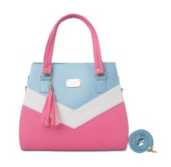 Bolsa Fana Nadia Color Rosa / Azul Premium