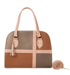 Bolsa Fana Ilma Color Antimonio / Camel Hermosa