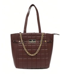 Bolsa Tote Vino Para dama Con Cadena Decorativa Ted Lapidus