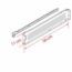 CORREDERA METABOX GRIS 20 BLUM JGO.