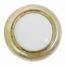 BOTON LATON BRILLANTE CON CERAMICA BLANCA FINCSA.