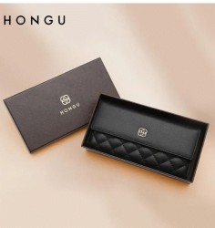 Cartera larga Mujer HONGU Trifold color Negro