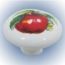 BOTON CERAM MUSH APPLE WHITE LIBERTY