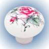 BOTON 69264 ROSE ON CERAM WHITE BRAINERD
