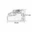 ACOPLAMIENTO TANDEM IZQUIERDA AJUSTABLE BLUM
