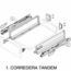 CORREDERA TANDEM 24 EXT PARCIAL BLUM
