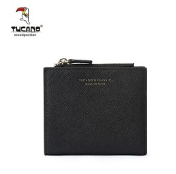Cartera corta 2 en 1 Mujer TUCANO Cuero color Negro