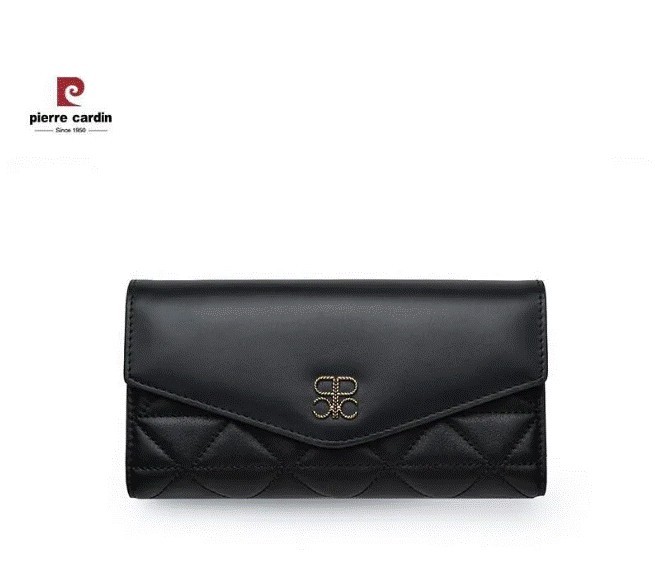 Cartera larga multifunción Pierre Cardin Mujer color Negro
