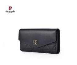 Cartera larga multifunción Pierre Cardin Mujer color Negro