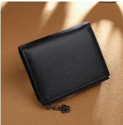 Cartera corta Mujer Viney Piel color Negro