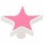 BOTON DISEÑO ESTRELLA ROSA LIBERTY